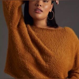 Pilcro Women's Sweater in Rich Mustard